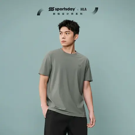 HLA/海澜之家sportsday马术运动短袖T恤24春夏新户外弹力短袖男士图片