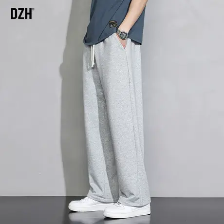 男士灰色运动裤男秋春季直筒卫裤潮牌宽松裤子2025年新款休闲男裤商品大图