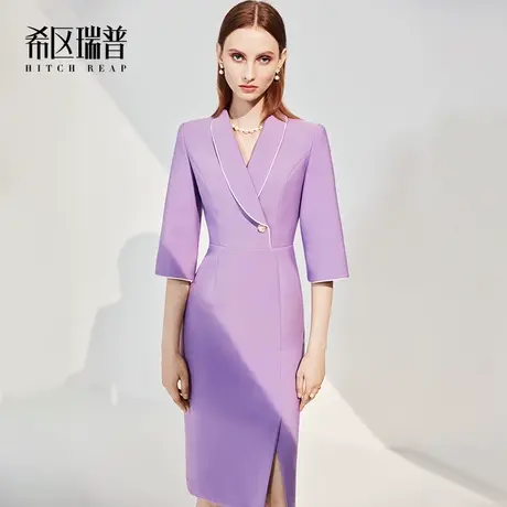 希区高级感连衣裙女装秋冬2023年新款高端气质时尚职业修身裙子图片