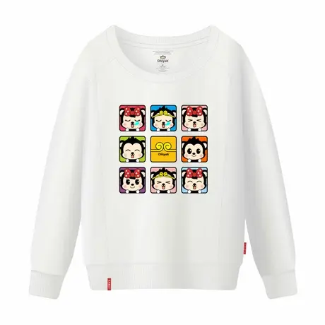 Ohlyah品牌卫衣闺蜜女装春潮牌韩范学生卡通可爱姐妹纯棉圆领外套商品大图