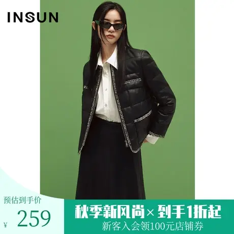 恩裳COVER冬季经典藏肉复古大伞摆PU皮革百搭半身裙女装图片