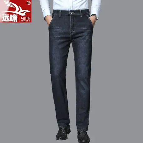 春秋季牛仔裤男弹力宽松百搭2022年新款男士修身直筒休闲长裤子男商品大图
