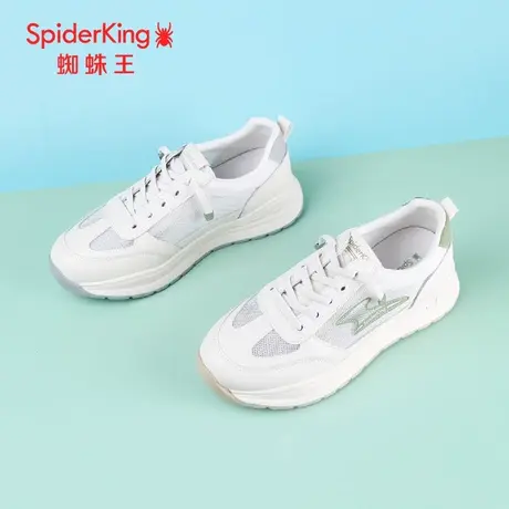 SPIDER KING/蜘蛛王德训鞋2024夏商场新款小白鞋运动网面透气舒适图片