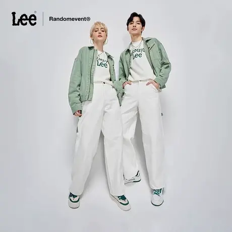 【RANDOMEVENT联名】Lee商场同款23春夏新品米白色男女同款工装裤图片