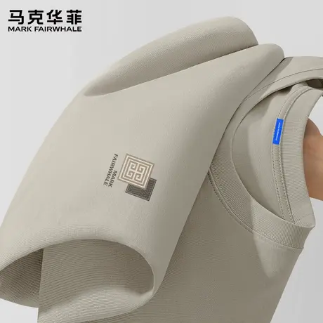 马克华菲纯棉打底衫男2025新款秋季新中式国潮上衣男士长袖t恤潮X商品大图