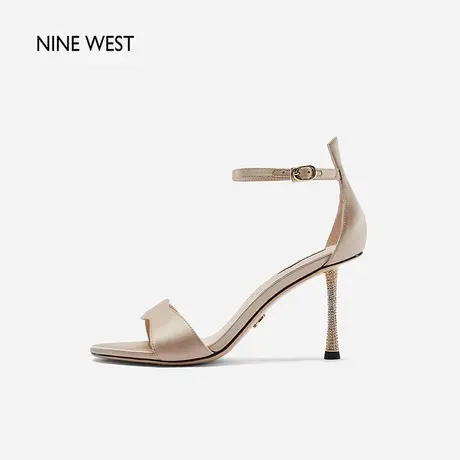 Nine West/玖熙时装凉鞋女夏季新款包跟性感一字带超高跟女鞋时尚图片