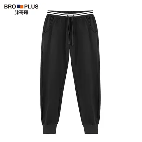 胖哥哥大码运动裤男宽松加肥加大潮胖长裤胖子春秋款休闲裤200斤商品大图
