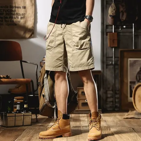 余文乐工装裤男潮牌宽松大码裤子男韩版潮流五分裤男士休闲短裤夏图片