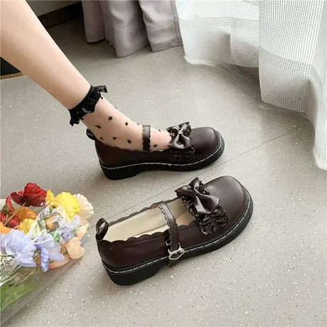 梅露露lolita鞋日系原创果泡甜心洛丽塔软妹jk制服小皮鞋女娃娃鞋商品大图
