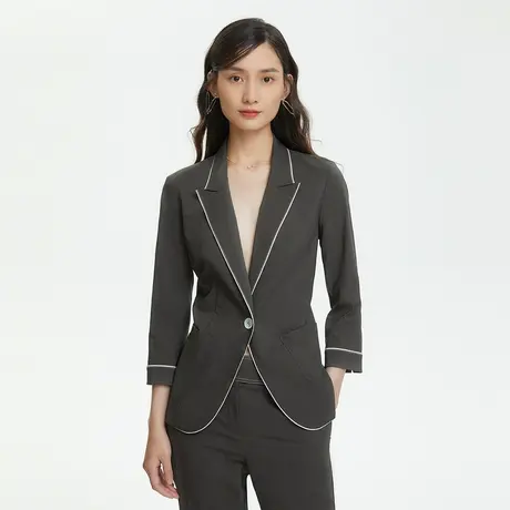 【在淘六公主】LANCY/朗姿女装商场同款西装外套女职业休闲小西服图片
