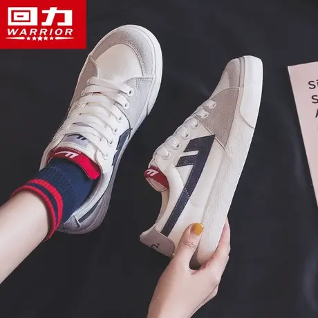 回力帆布鞋女2024年新款ulzzang百搭春季女鞋复古港味板鞋子潮范商品大图