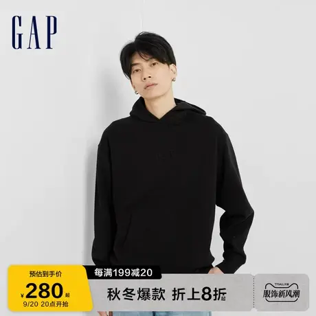 【双11预售】Gap男女装秋冬2023新款运动碳素软磨抓绒卫衣804715图片