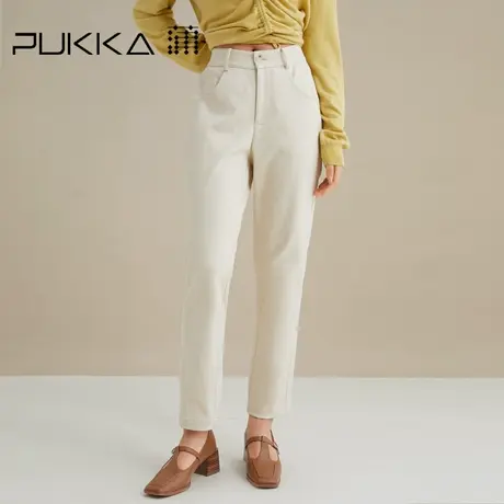 蒲PUKKA 商场同款显瘦牛仔裤女2022秋装新品宽松休闲小脚裤子商品大图