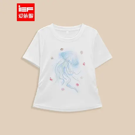 MINIIEF【爱依服童装】2025夏季新款韩版时尚洋气女童百搭T恤上衣图片