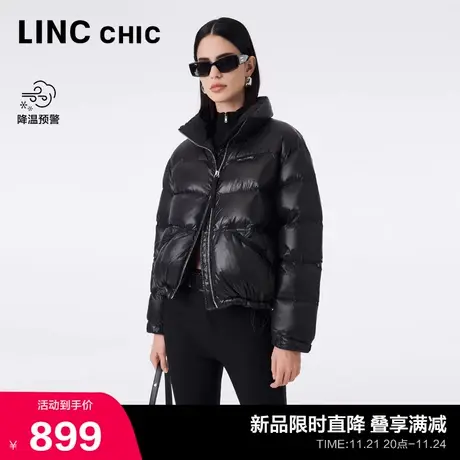 LINCCHIC金羽杰短款羽绒服女冬季2023新款超轻活力立领面包服1296商品大图