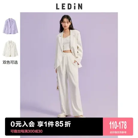 乐町夏季休闲甜酷设计感西服套装春季新款高级韩版西装外套女图片