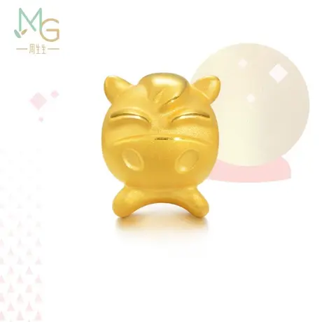 周生生十二生肖马转运珠串珠Charme黄金足金手链86421C图片