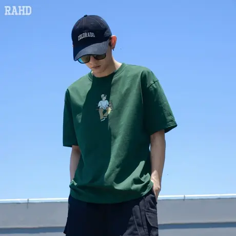 Radiohead短袖t恤男宽松圆领上衣美式休闲潮牌体恤衫2024夏季新款商品大图