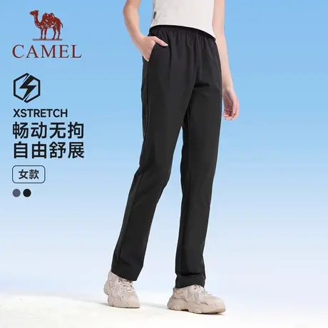 骆驼女装卫裤女2025夏季新款束脚裤薄款透气速干休闲跑步运动裤女商品大图
