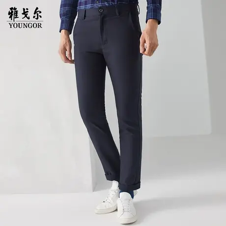 雅戈尔奥莱 男装商务休闲长裤秋季弹力免烫易打理修身男裤裤子商品大图