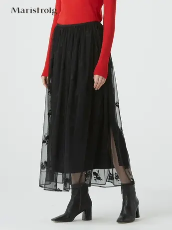 【奥莱清仓保暖季特价 】玛丝菲尔半身裙图片