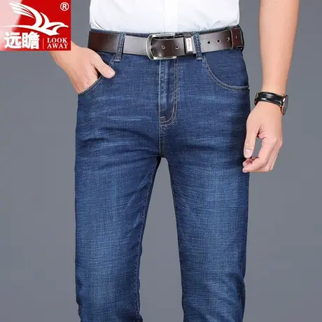 牛仔裤男夏季薄款直筒宽松裤子青年休闲商务长裤潮流男士弹力男裤商品大图