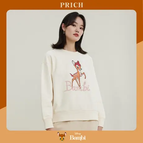 PRICH【直播专享】T恤衫【小鹿斑比系列】新款落肩宽松卫衣商品大图