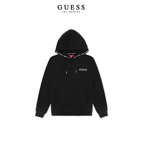【38上新季】GUESS 女士时尚休闲抽绳加绒套头连帽卫衣图片