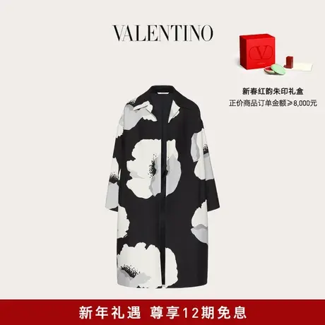 【12期免息】华伦天奴VALENTINO男士 FLOWER PORTRAIT 印花大衣图片