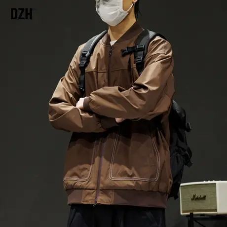 男士早春外套男棒球服男款潮牌春季男装2024新款休闲上衣美式夹克图片