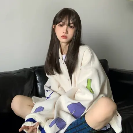 vintage外套女2022新款秋冬小个子高级感炸街上衣夹克开衫棒球服商品大图