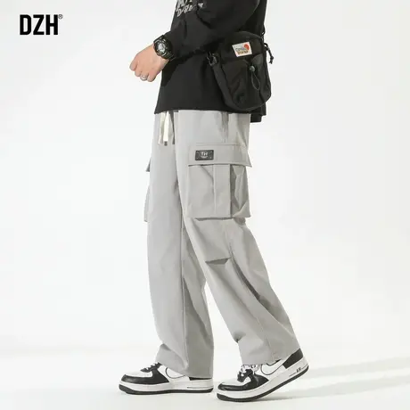 男士伐木库直筒工装裤潮牌男秋季休闲裤子男款户外运动机能裤长裤商品大图