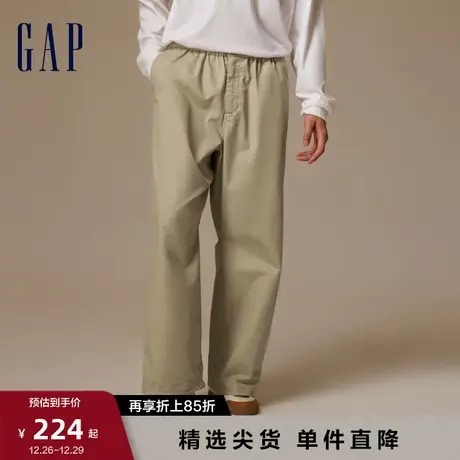 Gap男女装春秋户外工装风宽松阔腿裤长裤露营美式休闲裤811136图片