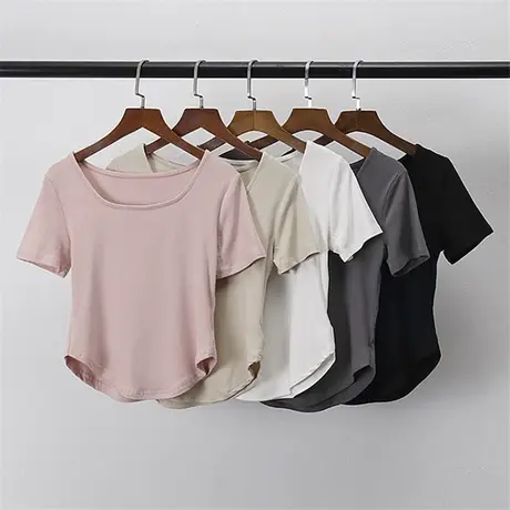 古典舞练功服女舞蹈短袖修身显瘦现代舞上衣形体中国舞艺考训练服图片