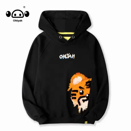 Ohlyah小老虎潮牌连帽卫衣女印花帽衫宽松韩版大码百搭情侣外套商品大图