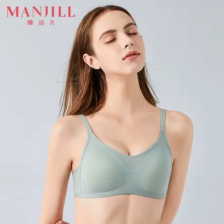 熳洁儿内衣女小胸聚拢亲肤透气收副乳胸罩无痕无钢圈U型美背文胸商品大图