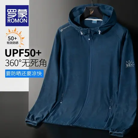 罗蒙夏季薄款防紫外线防晒衣男士外套2023夏天新款户外轻薄防晒服商品大图