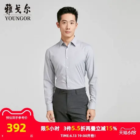 【商场同款】雅戈尔男士长袖衬衫春秋新款官方商务休闲长袖衬衫男商品大图