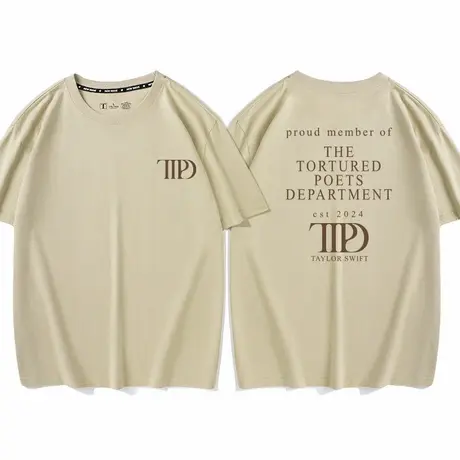 TTPD短袖T恤男女斯威夫特霉霉新专辑周边同款Taylor衣服夏季纯棉商品大图