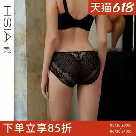 【Lolita小裤】遐性感全蕾丝中腰平角裤透气速干春夏薄款内裤女图片