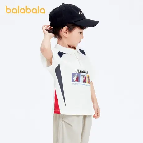 巴拉巴拉男童短袖T恤中大童奥特曼打底衫儿童上衣2024夏装童装新商品大图