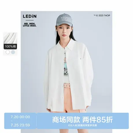 【奇先生妙小姐联名】乐町2025夏季新款印花衬衫C2CAF2170商品大图