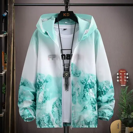 冰丝薄款防晒衣男夏季透气皮肤衣男士钓鱼防晒服夹克户外开衫外套商品大图