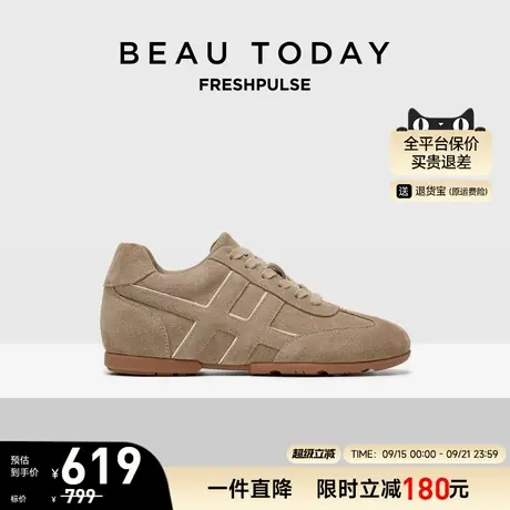 BeauToday休闲鞋女款2025新款秋冬季复古运动鞋女士单鞋跑步鞋子商品大图