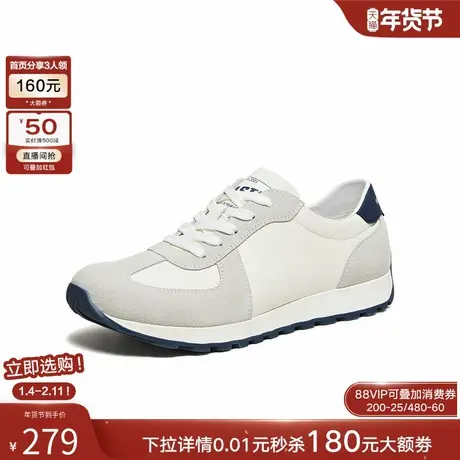 百思图2026春季新款阿甘鞋时尚复古运动休闲户外跑步男鞋W2506AM6图片