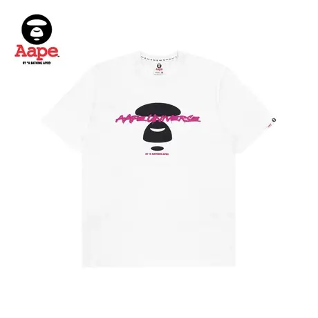 Aape男装春夏猿颜涂鸦字母印花休闲短袖T恤0743XXG商品大图