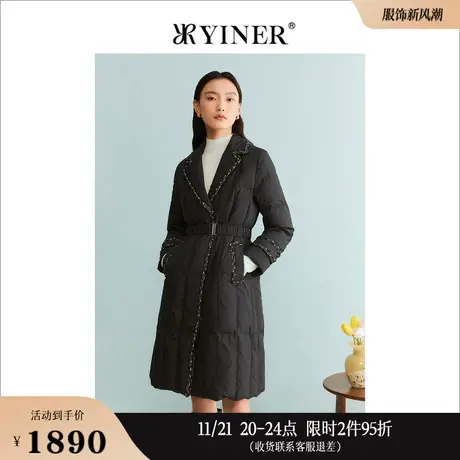 【聚暖白鹅绒】YINER音儿线上专选女装2023冬季保暖羽绒服商品大图