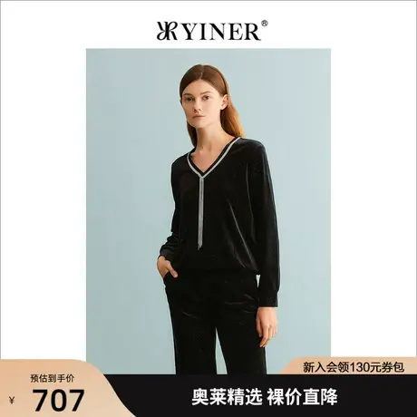YINER音儿商场同款女装2023秋季新款衬衫8C63370216商品大图