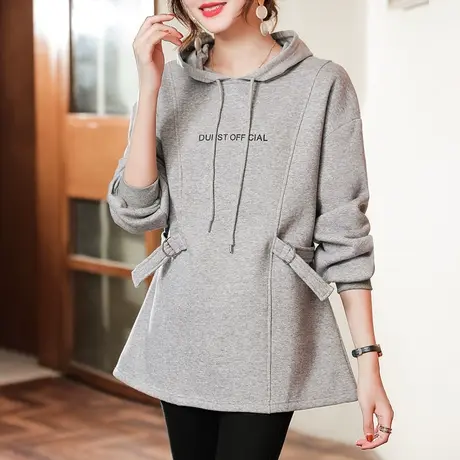 独特别致加绒卫衣女春秋冬新款漂亮高级感超好看加厚2023年流行的商品大图