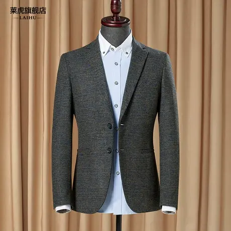 2019春季新款休闲西服男士外套青年韩版时尚小西服男修身单西上衣图片